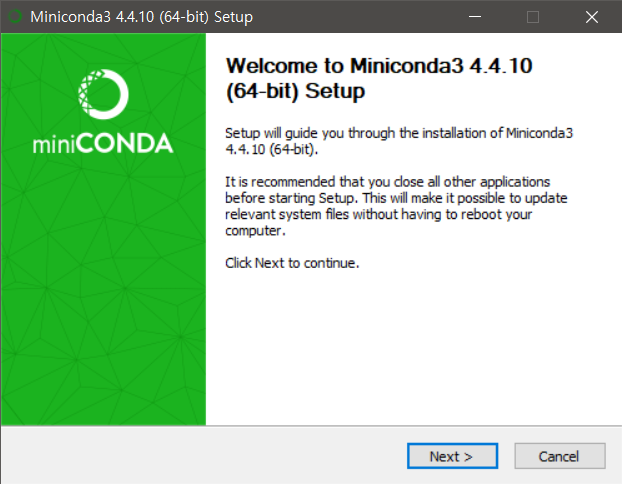 Miniconda3 install 01